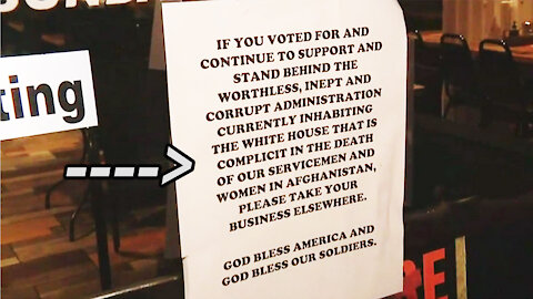 Florida Restaurant Owner Posts Sign telling Biden Supporters to 'Take Business Elsewhere'