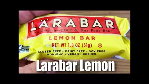 LARABAR Gluten Free Lemon Bar taste test
