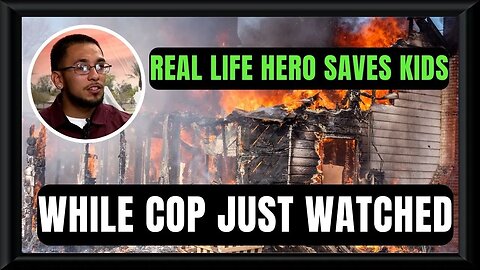 🍁🚔🎥 Super Hero Saves 2 Kids While Cop Watches On Sideline