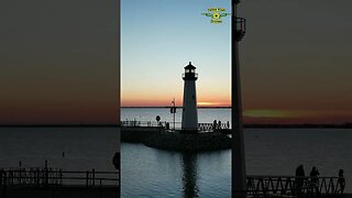 Lake Ray Hubbard Light House at Harbor Bay Marina Sunset #shorts #lighthouse #sunset