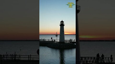 Lake Ray Hubbard Light House at Harbor Bay Marina Sunset #shorts #lighthouse #sunset