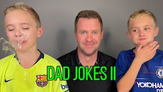 Dad tells Kid Jokes (Twin Brothers Trying not to Laugh)