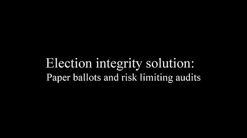 J. Alex Haldeman - Paper Ballots & Risk Limiting Audits