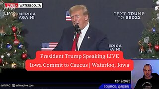 President Trump Speaking LIVE at Iowa Commit to Caucus | Waterloo, Iowa |