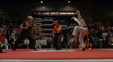 The Crane Kick - The Karate Kid || Movie CLIP (1984)