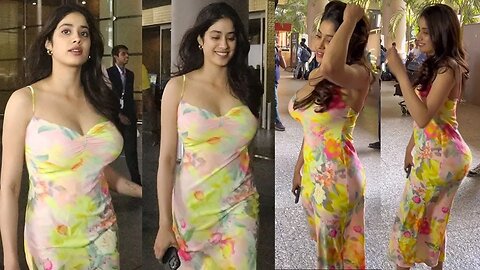 Uff Baapre!! Kitni Mast और Badi Smile है Na 😱🤪 Janhvi Kapoor Flaunts Her Huge Figur In Bodycon Dress