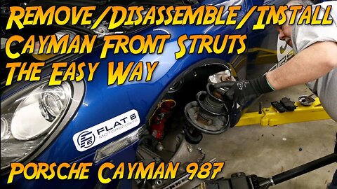 Remove / Disassemble / Install Front Struts On The Porsche Cayman 987 The Easy Way