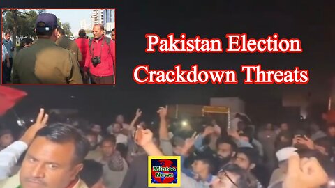 Pakistan election: Crackdown threats as PTI protests ‘rigging’