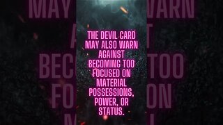 Materialism and Its Pitfalls: Insights from the Devil Card in Tarot