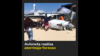 Avioneta se desploma mientras intentar aterrizar de emergencia