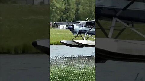 Sea planes by Ted Stevens Airport in Anchorage.