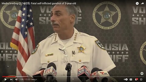 Volusia County Sheriff News Conference 3 year old self inflicted gunshot to head