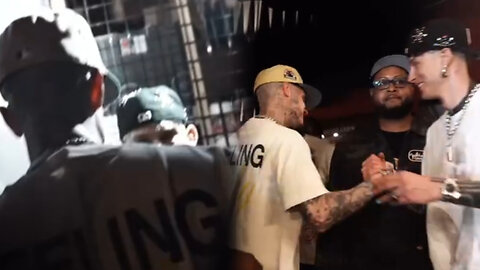 MGK & Millyz squash their beef by throwing hands backstage