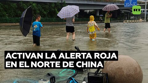 Activan la alerta roja en el norte de China por inundaciones tras la llegada del tifón Doksuri