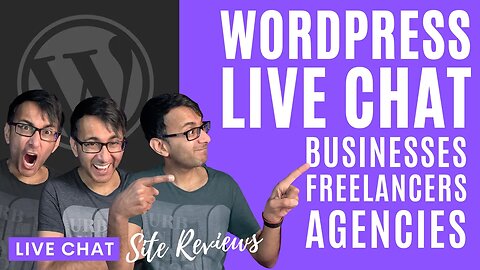 Wednesday 19th July - Live Chat - Ask Me Anything, Q&A, Site Reviews with Web Squadron #Wordpress