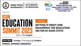 Osun Education Summit 2023 Opening Ceremony