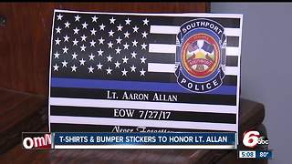 Lt. Aaron Allan memorial t-shirts, bumper stickers on sale