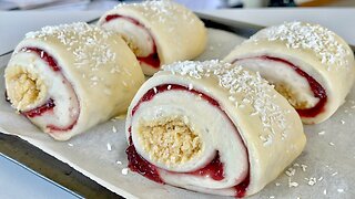 Strawberry Coconut Swirls - Yan Cooks Food