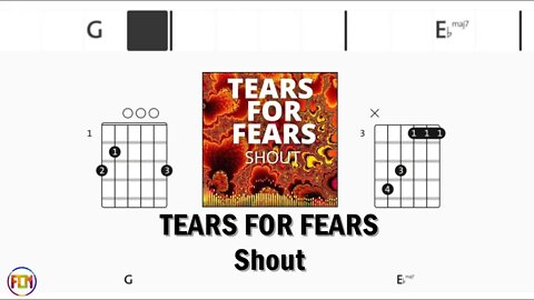 TEARS FOR FEARS Shout FCN GUITAR CHORDS & LYRICS