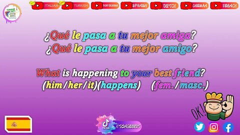 New Spanish Sentences! \\ Week: 8 Video: 2 // Learn Spanish with Tongue Bit!