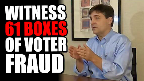 Former State Senator WITNESSES 61 Boxes of Voter Fraud at TCF Center Dump