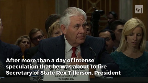 Trump Reveals Rex Tillerson's Fate at the State Department