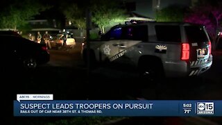 DPS troopers arrest suspect who led them on a pursuit