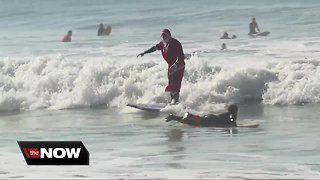 Surf's up for Santa