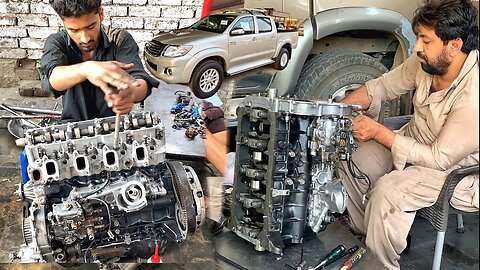 Rebuilding Toyota Hilux 2nd Engine- Toyota Hilux Engine Restoration