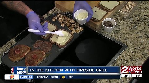 In the Kitchen with Fireside Grill: Bacon-wrapped smoked sausage meatloaf patty melt