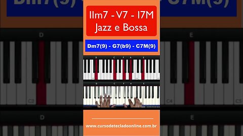 🎹 IIm7 - V7 - I7M - Jazz e Bossa - Aula de Teclado 🎹