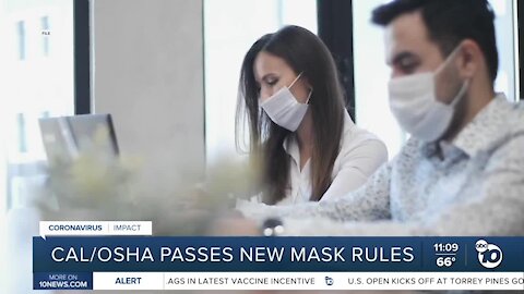 Cal OSHA passes new mask rules for vaccinated workers