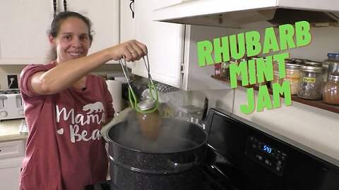 Minty Rhubarb Jam