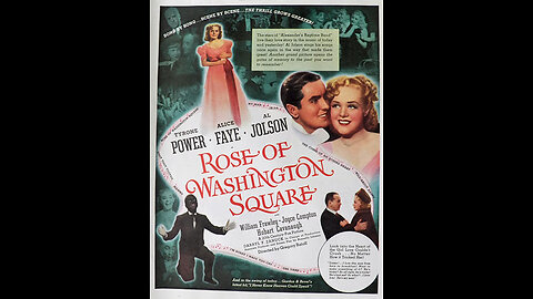 Rose of Washington Square 1939 (Alice Faye, Tyrone Power, Al Jolson) colorized