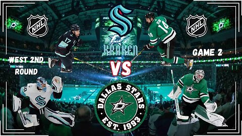 Stanley Cup Finals West Round 2 The Seattle Kraken At The Dallas Stars #LIVE #LIVESTREAM #NHL