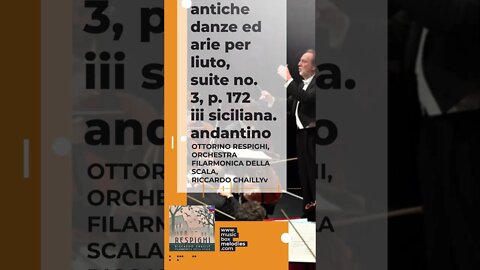 Antiche danze ed arie per liuto, Suite No. 3, P. 172 III Siciliana. Andantino music box version