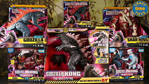 Huge New Collection Godzilla X Kong The New Empire Toys #Unboxed Monsterverse Legendary Soon