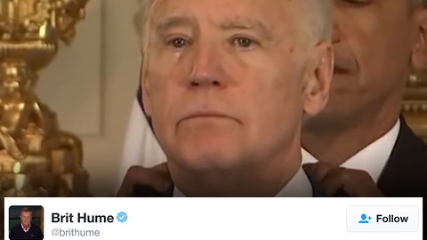 After Biden Receives Pres Medal Of Freedom, Brit Hume Unloads