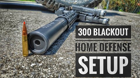 Suppressed 300 Blackout SBR Home Defense Setup