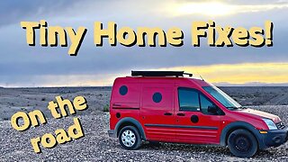 VanLife | How to fix your tiny home on wheels on the road + food + jumping someone