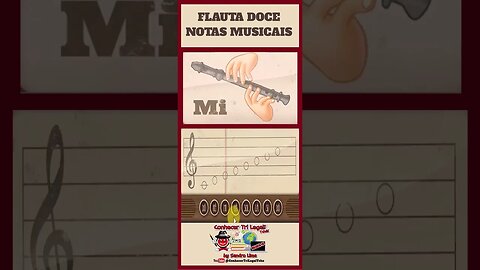 🔰Aprenda as Notas Musicais Para Flauta Doce, Barroca, Fácil Para Iniciante | #shorts