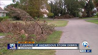 Cleaning up hazardous storm debris