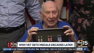 WWII veteran gets medal