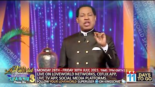 11 Days 'til Your Loveworld Specials with Pastor Chris | July 26 - 30, 2021 - 2pm EDT