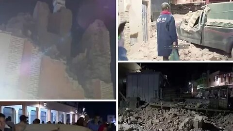 Morocco Earthquake 300 killed Powerful 6.9 Magnitude Earthquake Morocco #moroccoearthquake Zalzal
