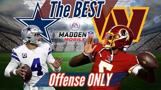 BEST OFFENSE Dallas Cowboys VS Washington Commanders Gameplay / Madden Mobile 23