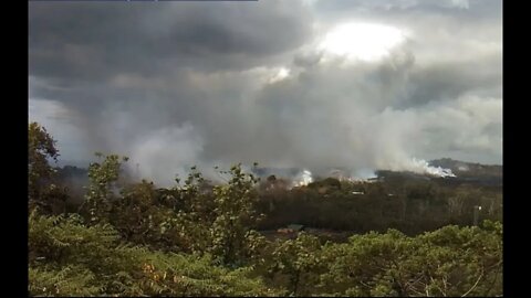 Latest, Live Footage, Several Cameras, Kilauea Volcano, New Fissures Spewing Lava, Geothermal Plant