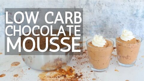 Low Carb Chocolate Mousse Recipe | Keto | Sugar Free
