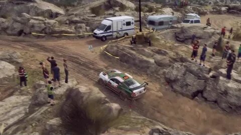 DiRT Rally 2 - Replay - Ford Mustang GT4 at Camino de acantilados y rocas inverso
