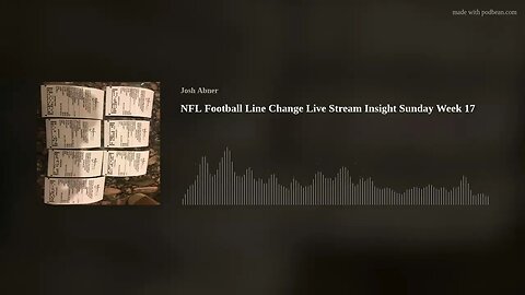 NFL Football Line Change Live Stream Insight Sunday Week 17